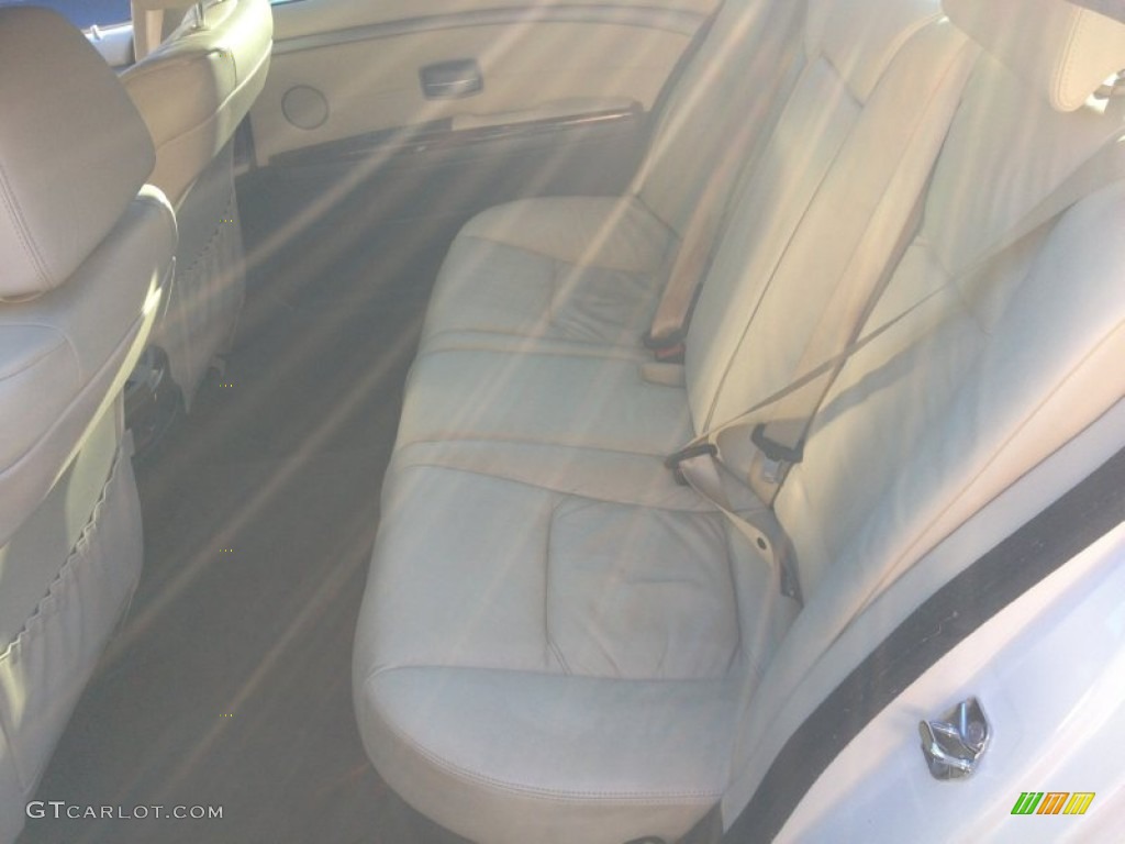 2003 7 Series 745Li Sedan - Alpine White / Dark Beige/Beige III photo #24
