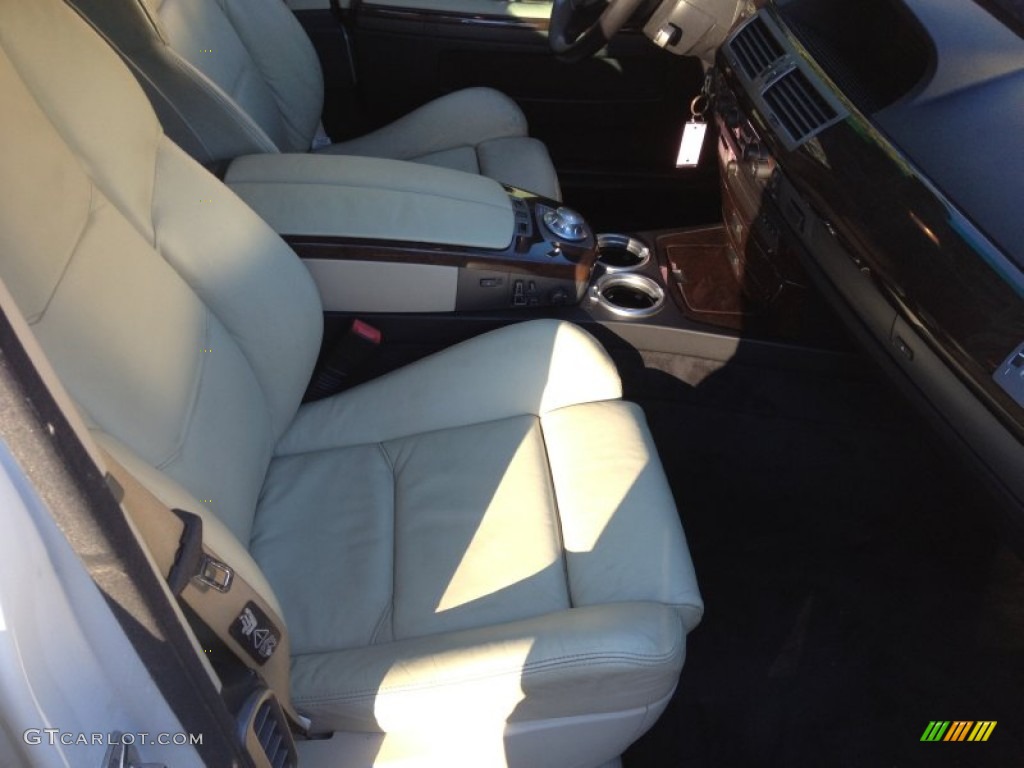 2003 7 Series 745Li Sedan - Alpine White / Dark Beige/Beige III photo #31