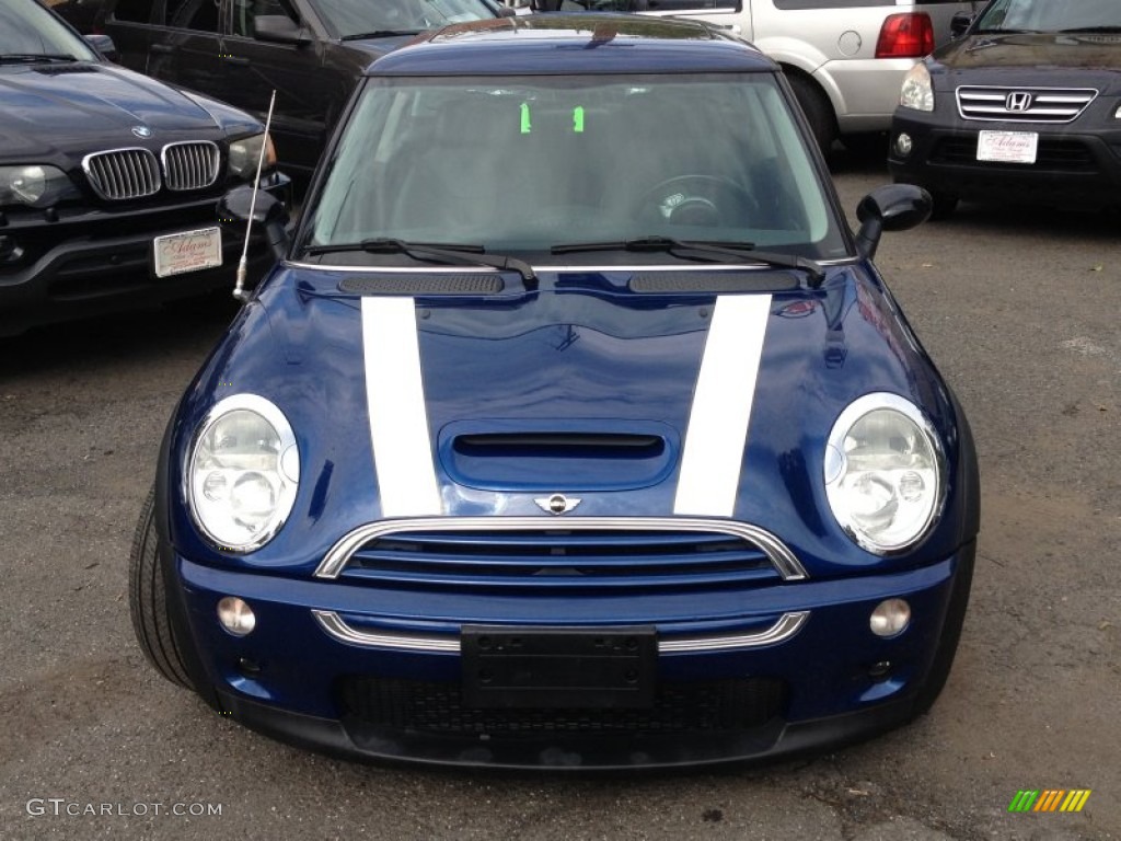 2003 Cooper S Hardtop - Indi Blue Metallic / Panther Black photo #2