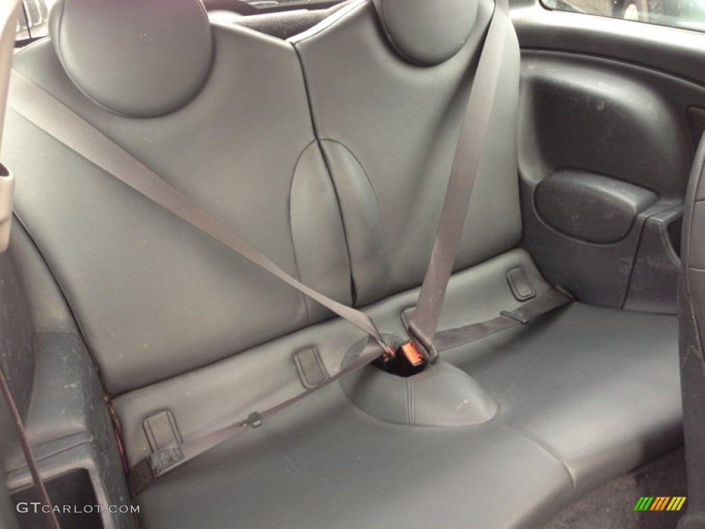 Panther Black Interior 2003 Mini Cooper S Hardtop Photo #72153780