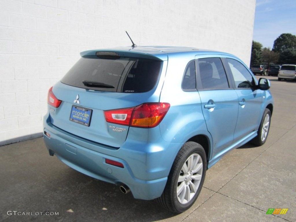 2011 Outlander Sport SE 4WD - Laguna Blue Metallic / Black photo #11