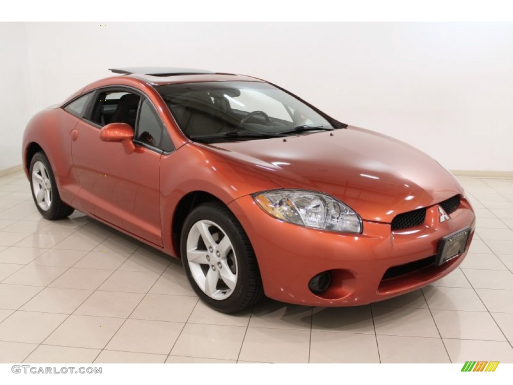 2006 Eclipse GS Coupe - Sunset Orange Pearlescent / Dark Charcoal photo #1