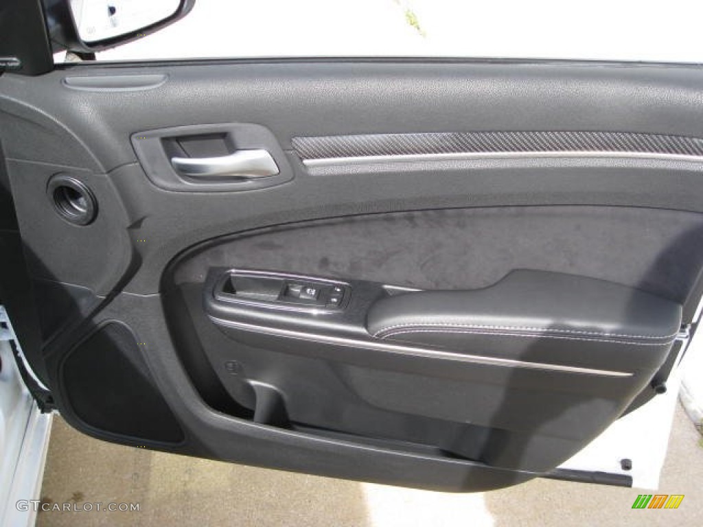 2012 Chrysler 300 SRT8 Black Door Panel Photo #72155610