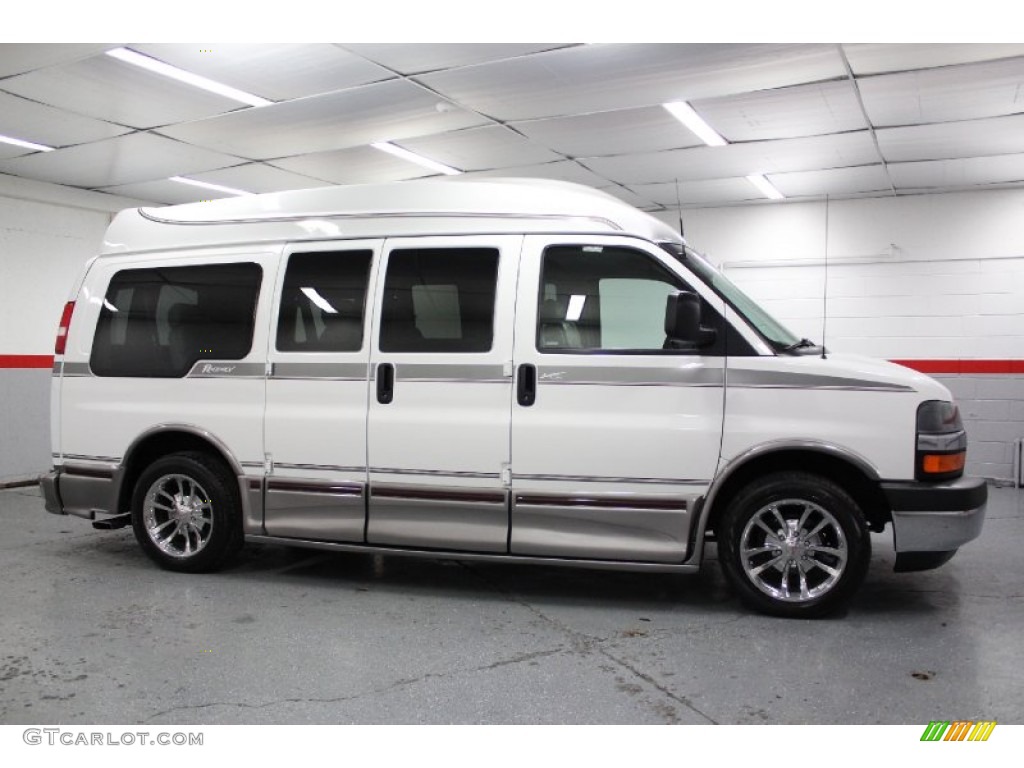 Summit White 2003 Chevrolet Express 1500 AWD Passenger Conversion Van Exterior Photo #72156759