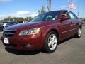 Dark Cherry Red 2008 Hyundai Sonata Limited V6