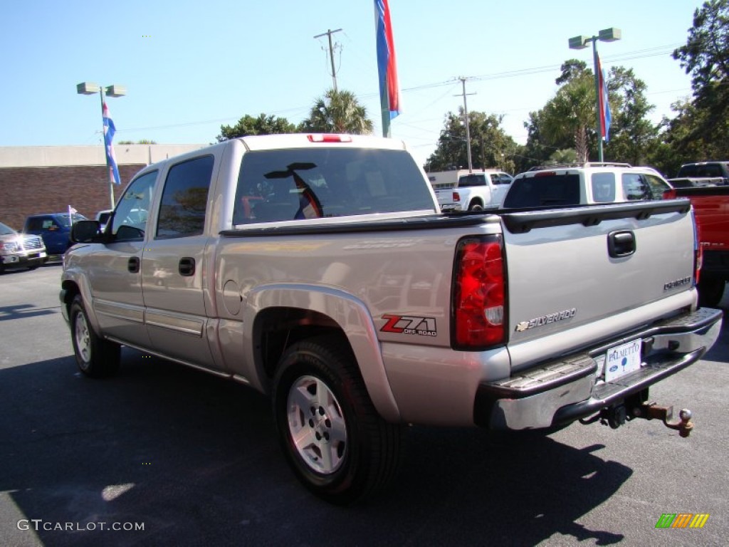 2005 Silverado 1500 Z71 Crew Cab 4x4 - Silver Birch Metallic / Dark Charcoal photo #6