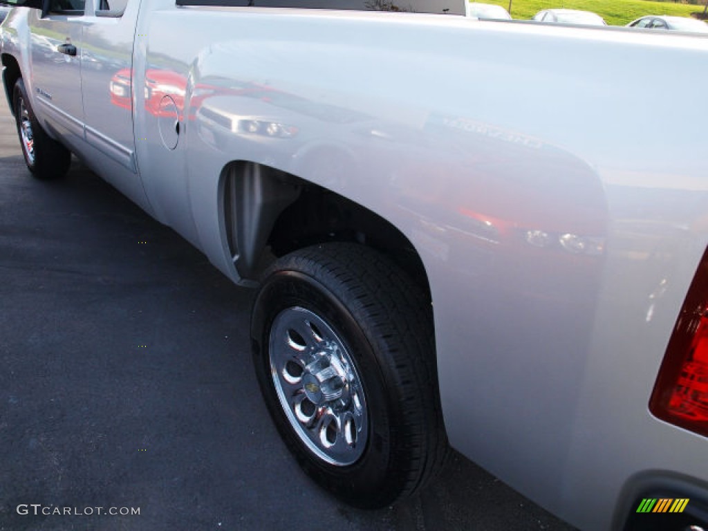 2011 Silverado 1500 LT Extended Cab - Sheer Silver Metallic / Ebony photo #4