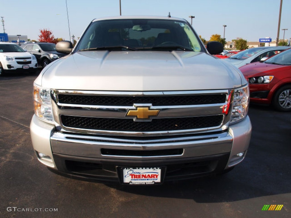2011 Silverado 1500 LT Extended Cab - Sheer Silver Metallic / Ebony photo #8