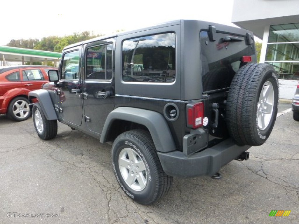 2013 Wrangler Unlimited Sport 4x4 - Black / Black photo #3