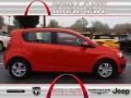 2012 Inferno Orange Metallic Chevrolet Sonic LS Hatch  photo #1