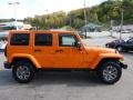 2013 Crush Orange Jeep Wrangler Unlimited Rubicon 4x4  photo #6