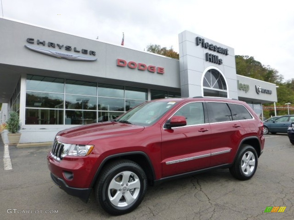 2013 Grand Cherokee Laredo X Package 4x4 - Deep Cherry Red Crystal Pearl / Dark Graystone/Medium Graystone photo #1