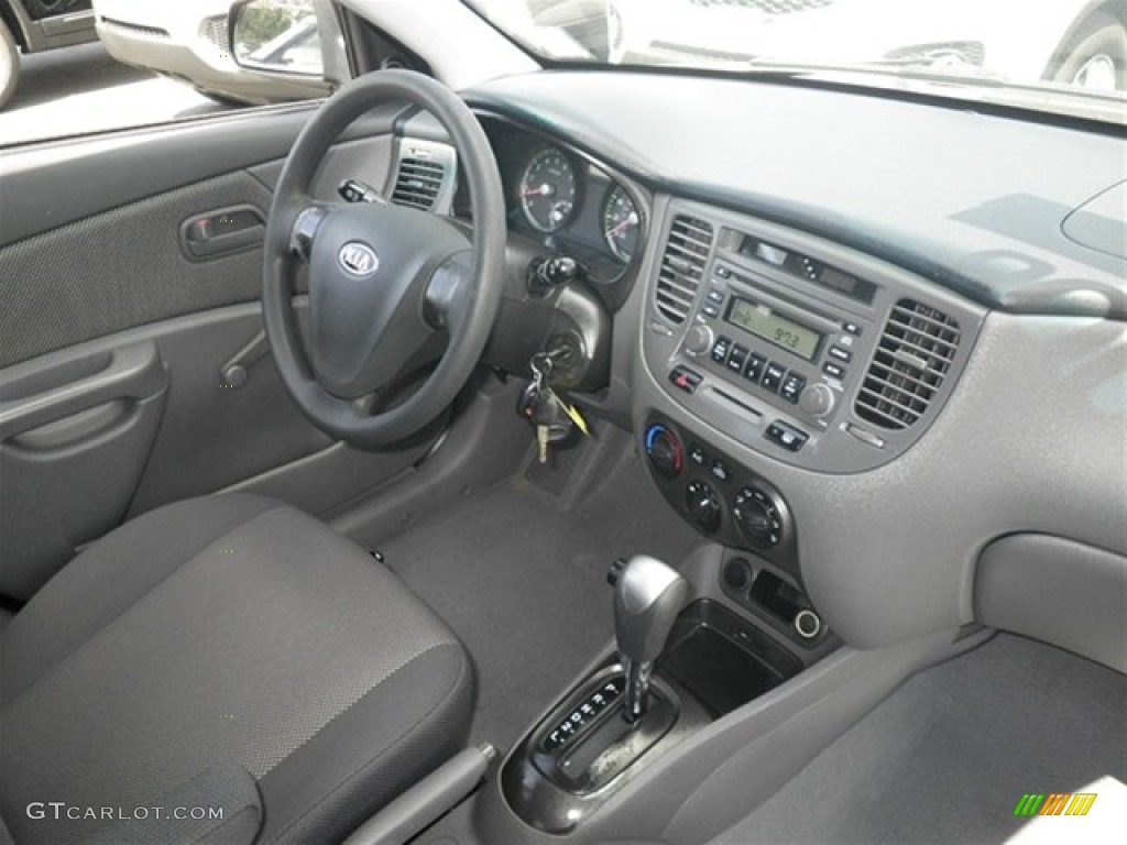 2008 Rio LX Sedan - Black / Gray photo #20
