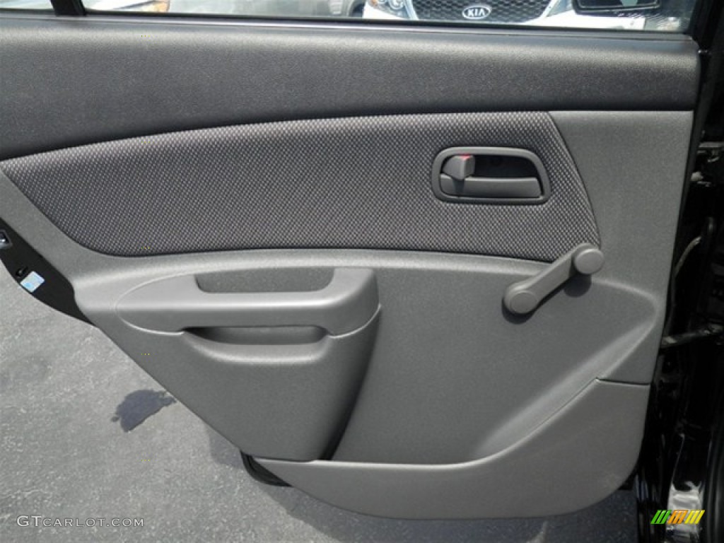 2008 Rio LX Sedan - Black / Gray photo #27