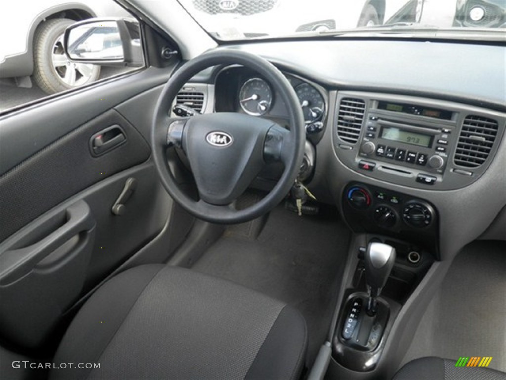 2008 Rio LX Sedan - Black / Gray photo #30