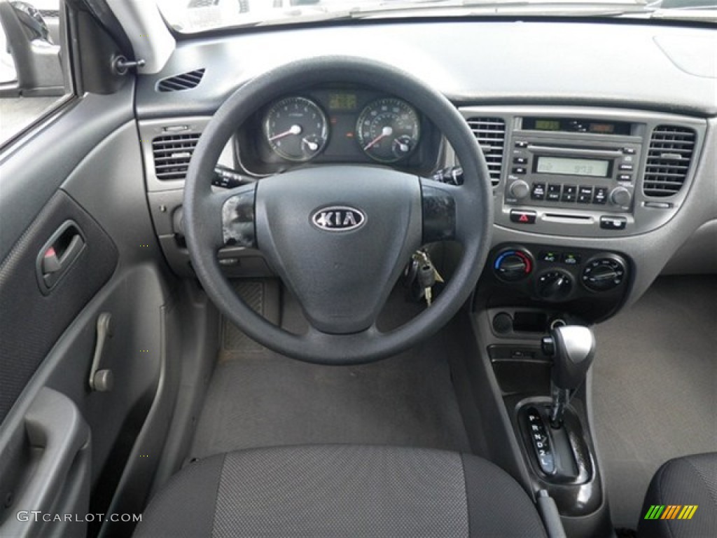 2008 Rio LX Sedan - Black / Gray photo #32