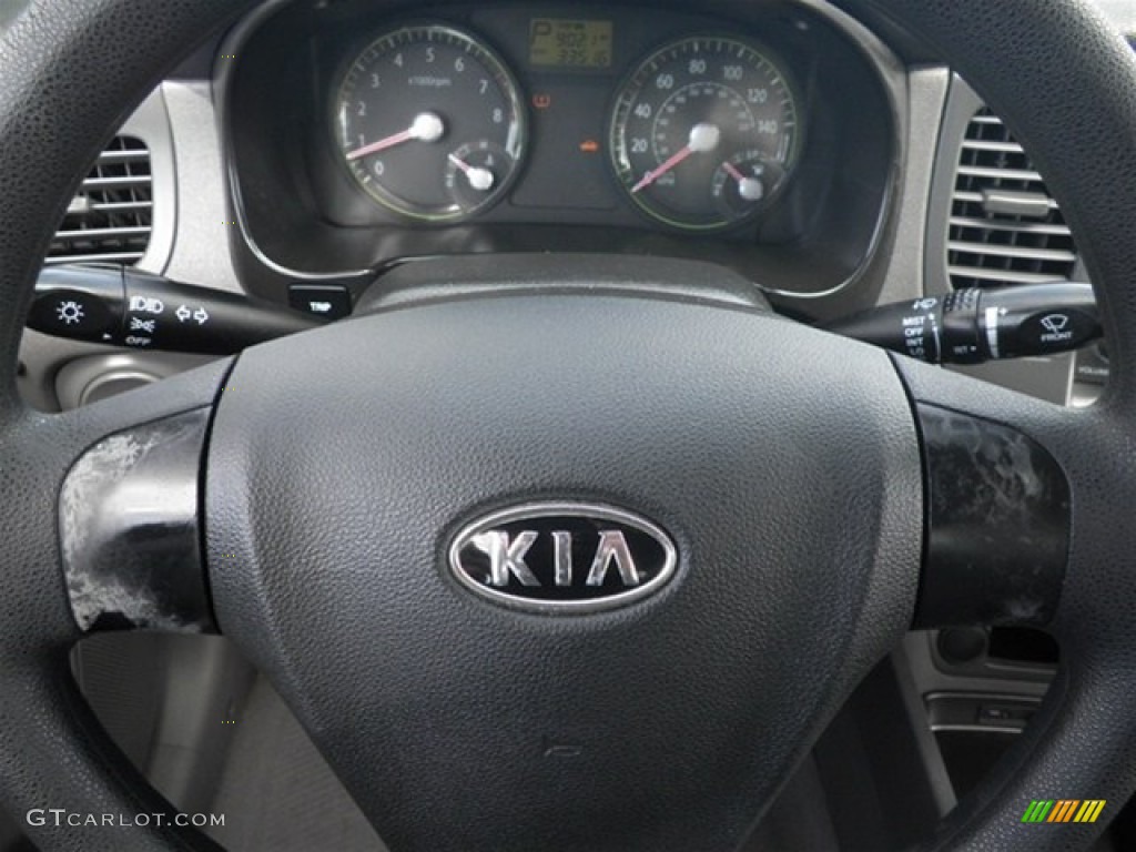 2008 Rio LX Sedan - Black / Gray photo #34