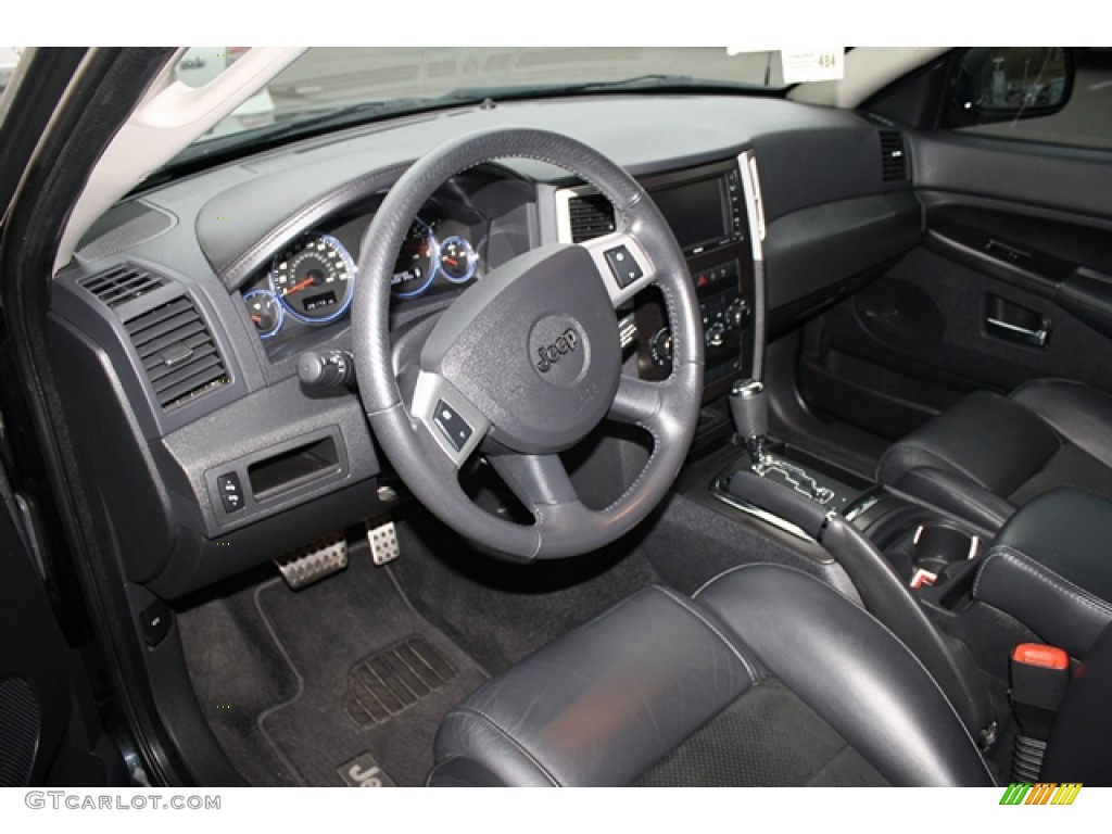 Dark Slate Gray Royale Leather Interior 2009 Jeep Grand Cherokee SRT-8 4x4 Photo #72164106