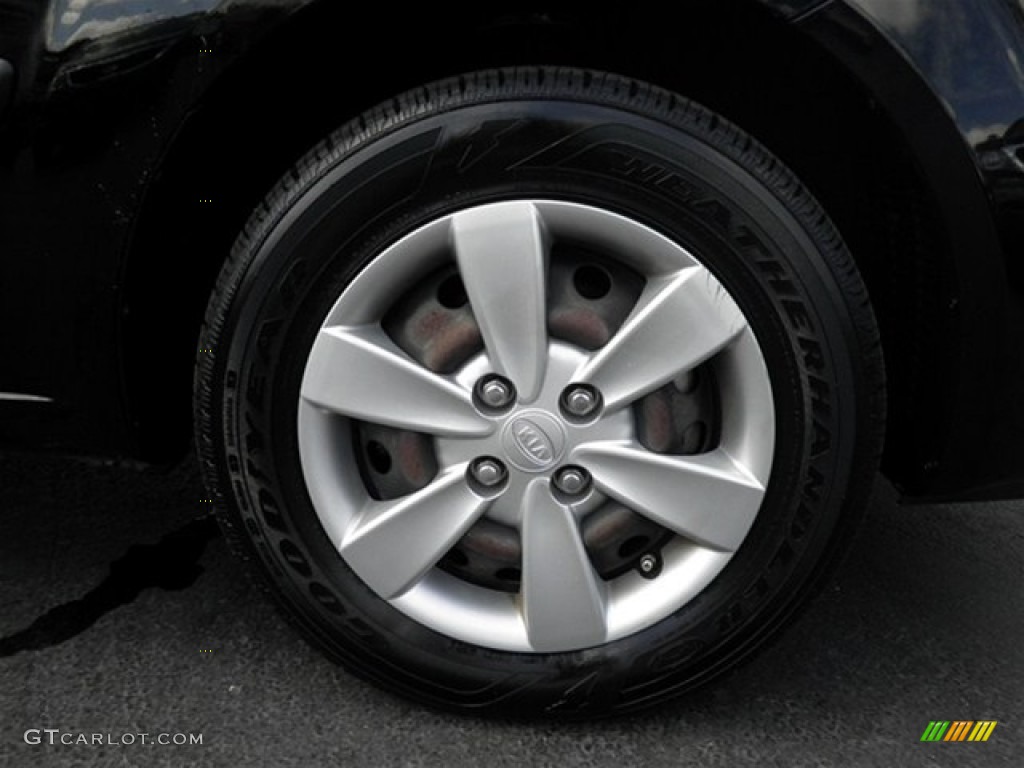 2008 Rio LX Sedan - Black / Gray photo #40