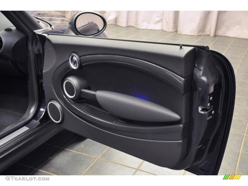 2013 Mini Cooper S Convertible Carbon Black Door Panel Photo #72165048