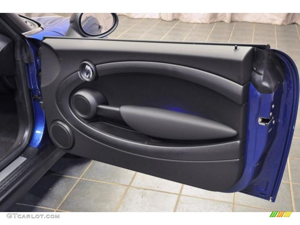 2013 Mini Cooper Convertible Carbon Black Door Panel Photo #72166257