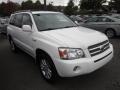 Super White 2007 Toyota Highlander Hybrid Limited 4WD