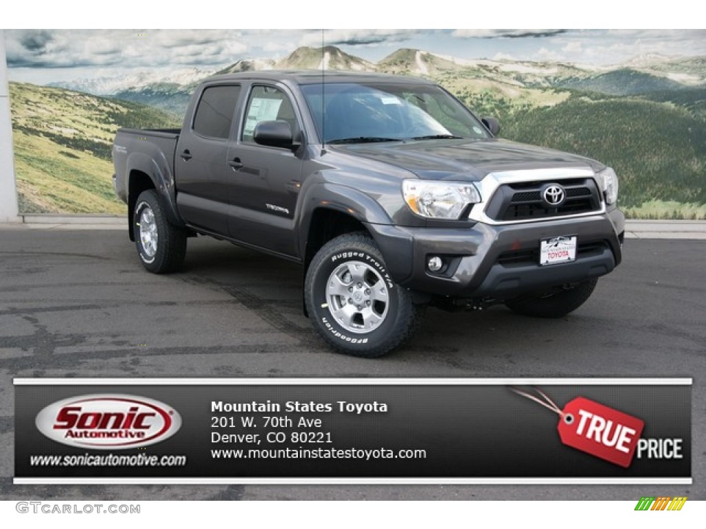 2013 Tacoma V6 TRD Double Cab 4x4 - Magnetic Gray Metallic / Graphite photo #1