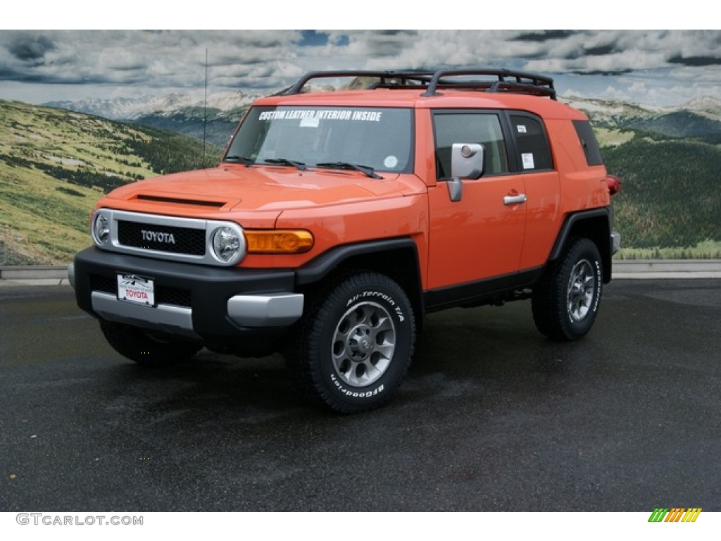 Magma Orange 2013 Toyota FJ Cruiser 4WD Exterior Photo #72171453