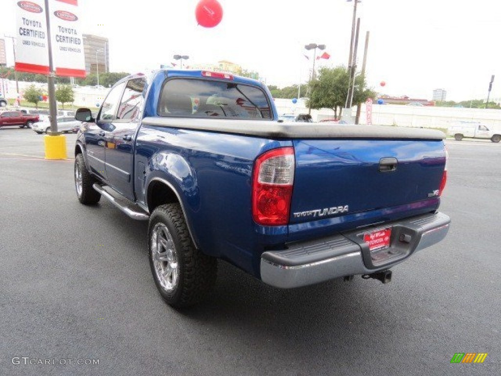 2006 Tundra SR5 Double Cab - Spectra Blue Mica / Taupe photo #5