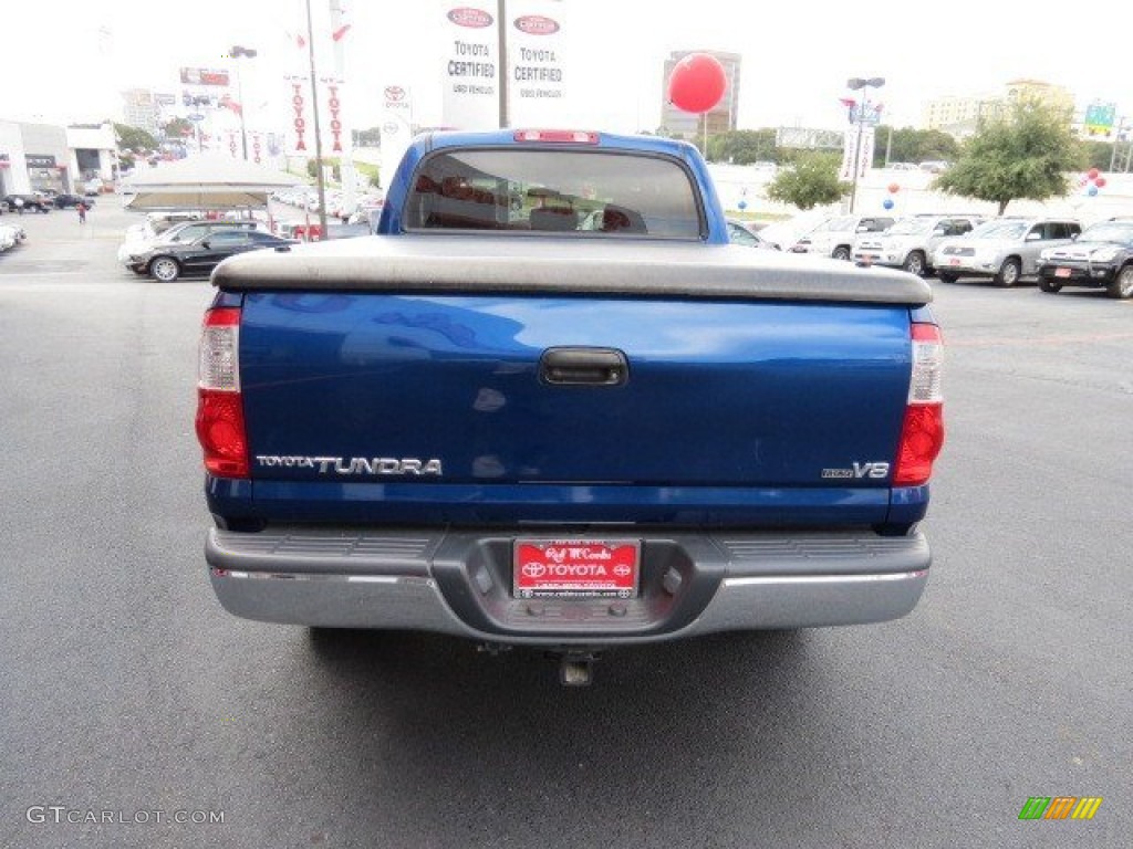 2006 Tundra SR5 Double Cab - Spectra Blue Mica / Taupe photo #6