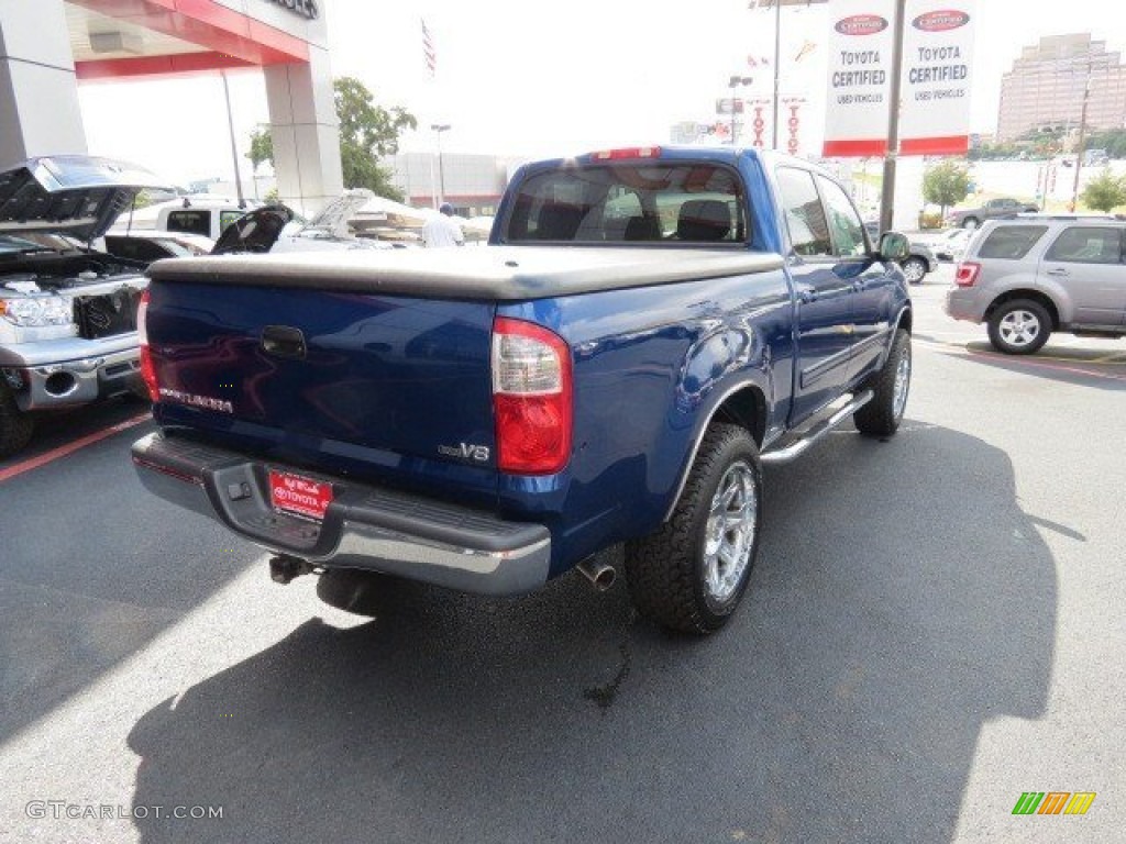 2006 Tundra SR5 Double Cab - Spectra Blue Mica / Taupe photo #7