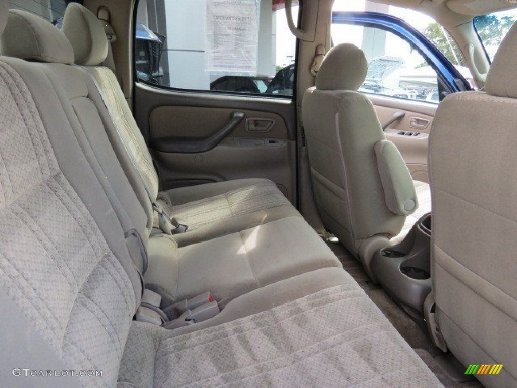 2006 Tundra SR5 Double Cab - Spectra Blue Mica / Taupe photo #14
