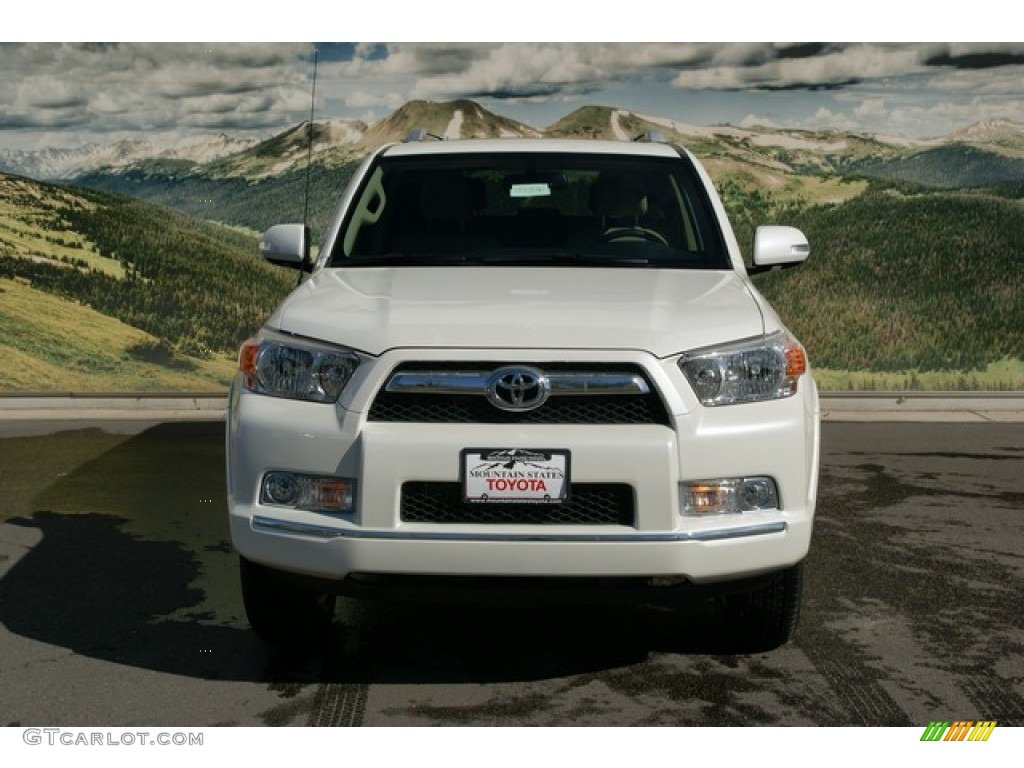 2013 4Runner Limited 4x4 - Blizzard White Pearl / Sand Beige Leather photo #3