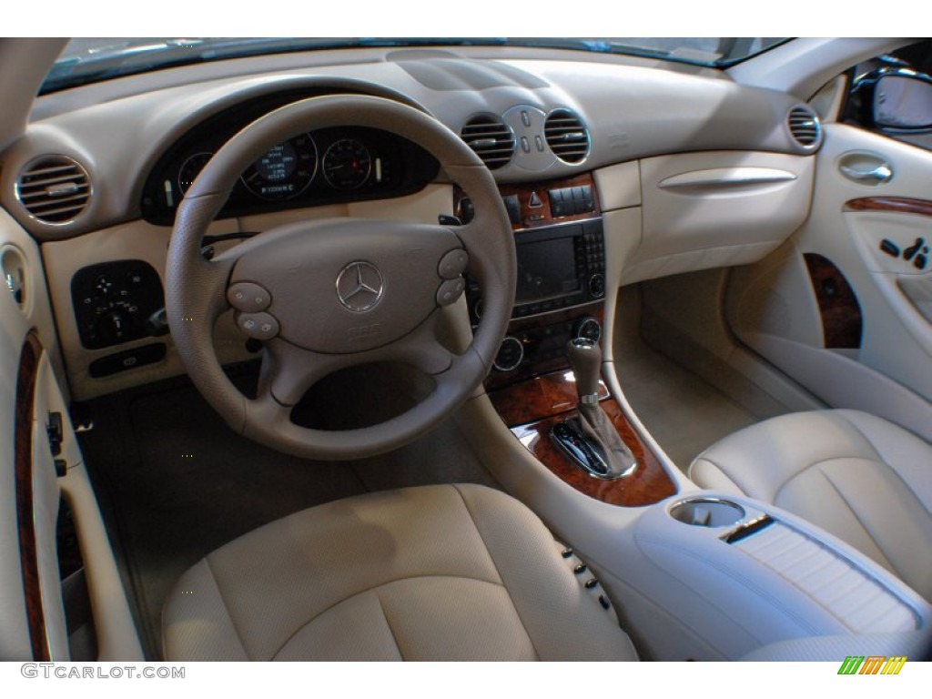 Stone Interior 2008 Mercedes-Benz CLK 550 Coupe Photo #72175211