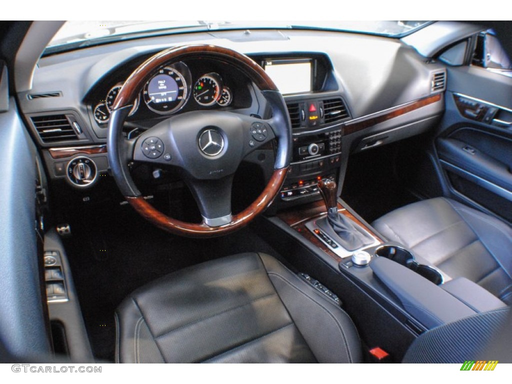Black Interior 2011 Mercedes-Benz E 350 Coupe Photo #72176628