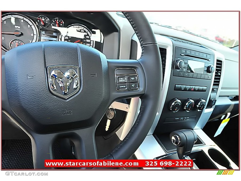 2012 Ram 1500 Lone Star Crew Cab - Bright Silver Metallic / Dark Slate Gray photo #17