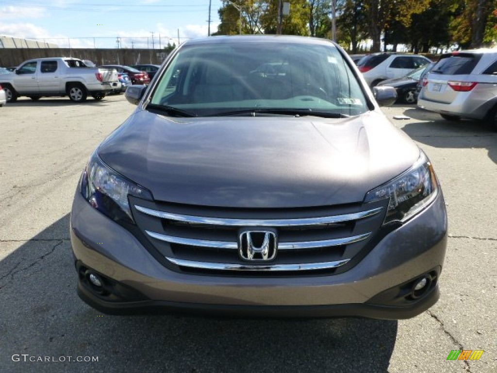 2013 CR-V EX AWD - Urban Titanium Metallic / Beige photo #7