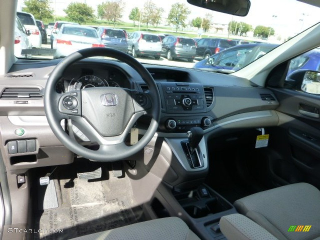 2013 CR-V EX AWD - Urban Titanium Metallic / Beige photo #12