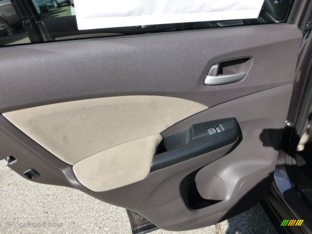 2013 CR-V EX AWD - Urban Titanium Metallic / Beige photo #13