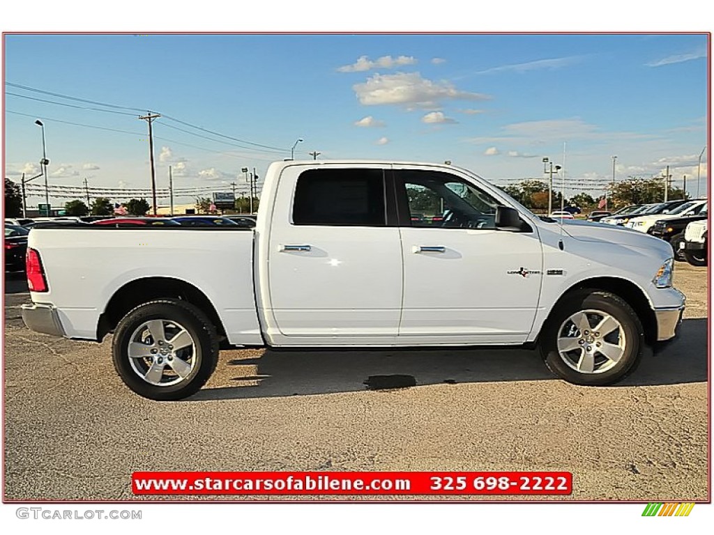 2012 Ram 1500 Lone Star Crew Cab 4x4 - Bright White / Dark Slate Gray photo #9