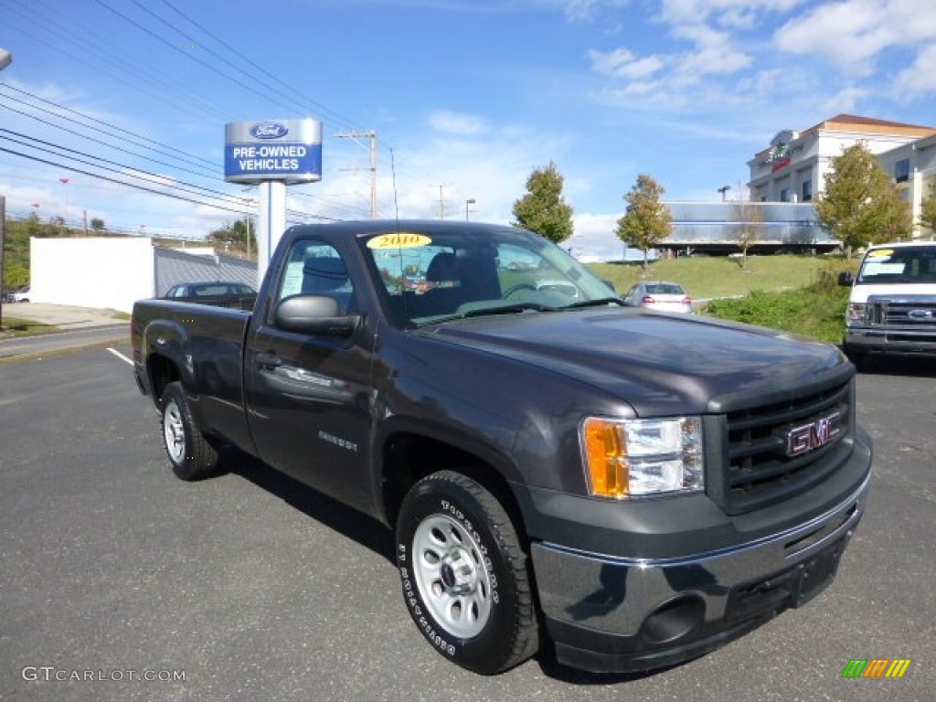 2010 Sierra 1500 Regular Cab - Storm Gray Metallic / Dark Titanium photo #1