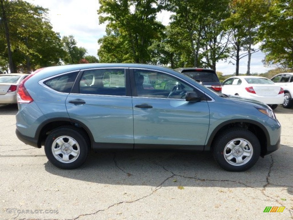 2013 CR-V LX AWD - Mountain Air Metallic / Black photo #5