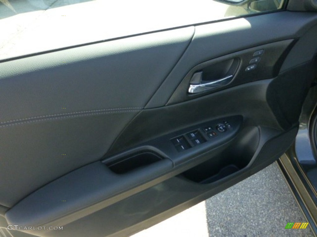 2013 Accord EX-L Sedan - Hematite Metallic / Black photo #14
