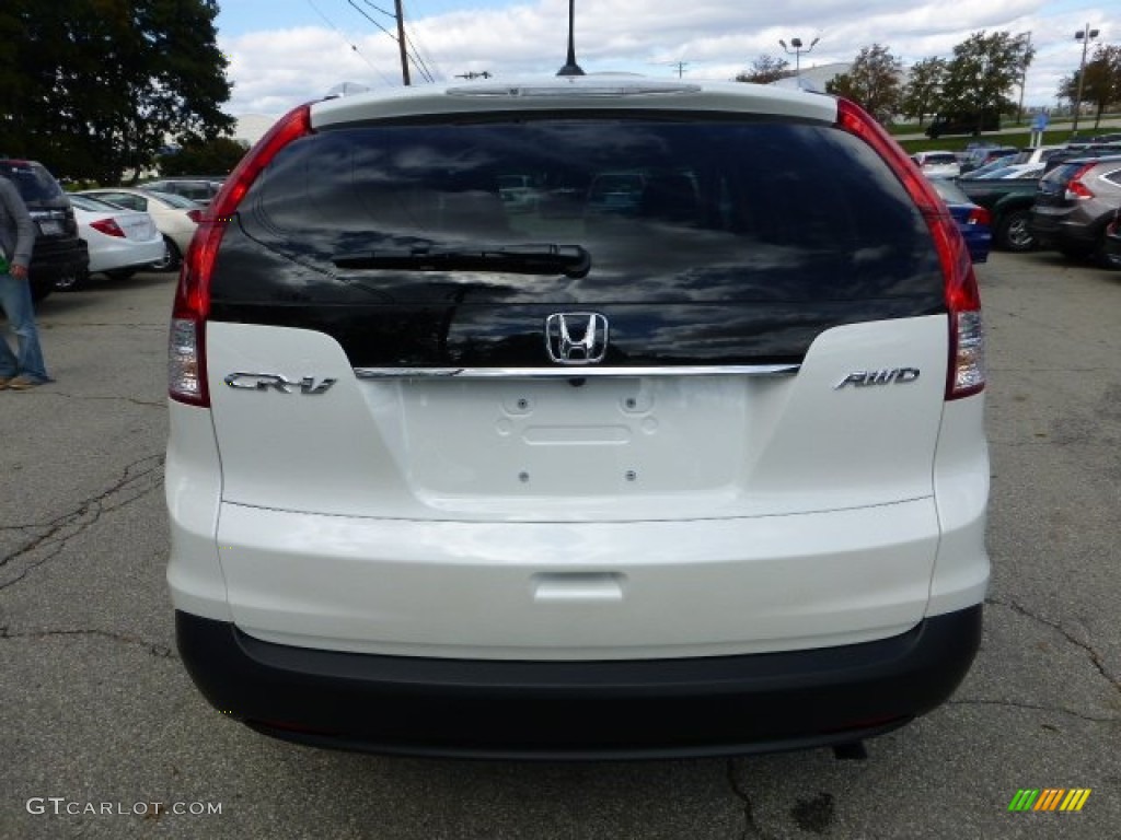 2013 CR-V EX-L AWD - White Diamond Pearl / Black photo #3