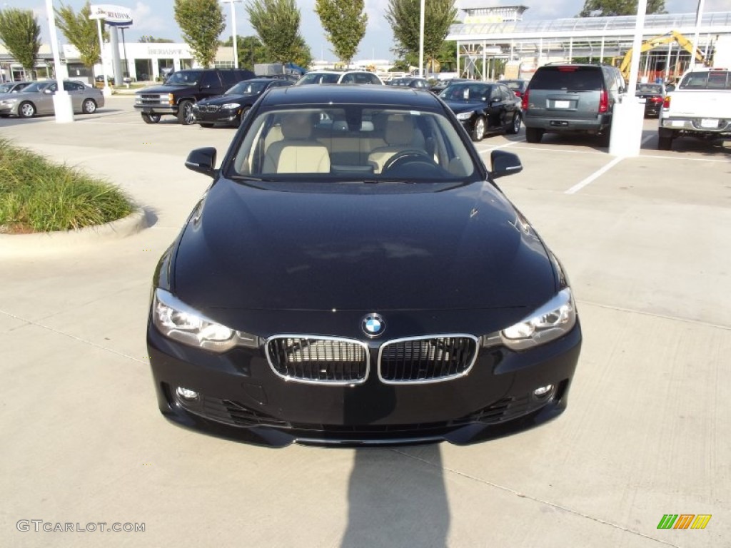 2013 3 Series 328i Sedan - Black Sapphire Metallic / Venetian Beige photo #7