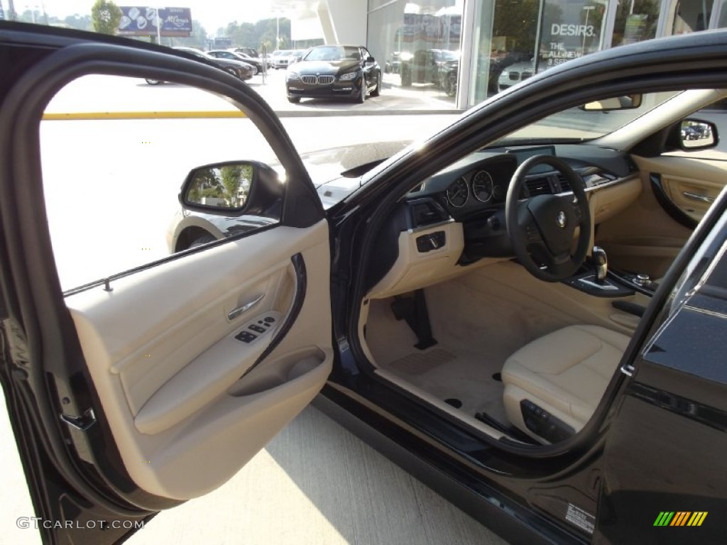 2013 3 Series 328i Sedan - Black Sapphire Metallic / Venetian Beige photo #12
