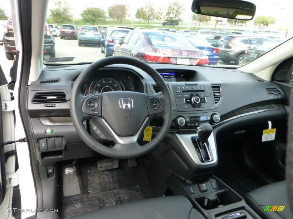 2013 Honda CR-V EX-L AWD Black Dashboard Photo #72180636