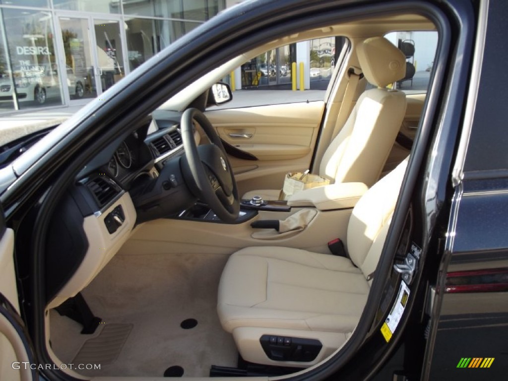 2013 3 Series 328i Sedan - Black Sapphire Metallic / Venetian Beige photo #13