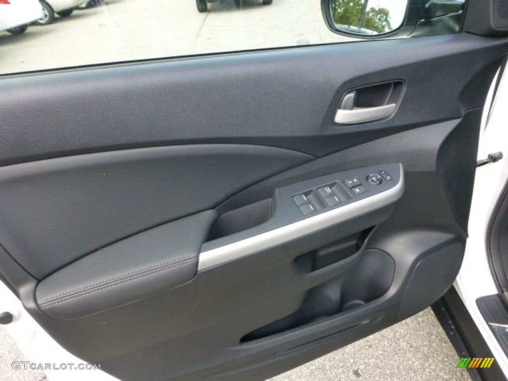 2013 CR-V EX-L AWD - White Diamond Pearl / Black photo #14