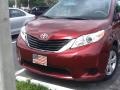 2011 Salsa Red Pearl Toyota Sienna LE  photo #3